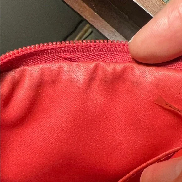 Coach Red & Light Pink Signature Wristlet - Picture 11 of 11